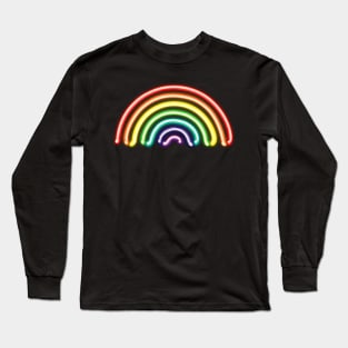 Neon Rainbow Long Sleeve T-Shirt